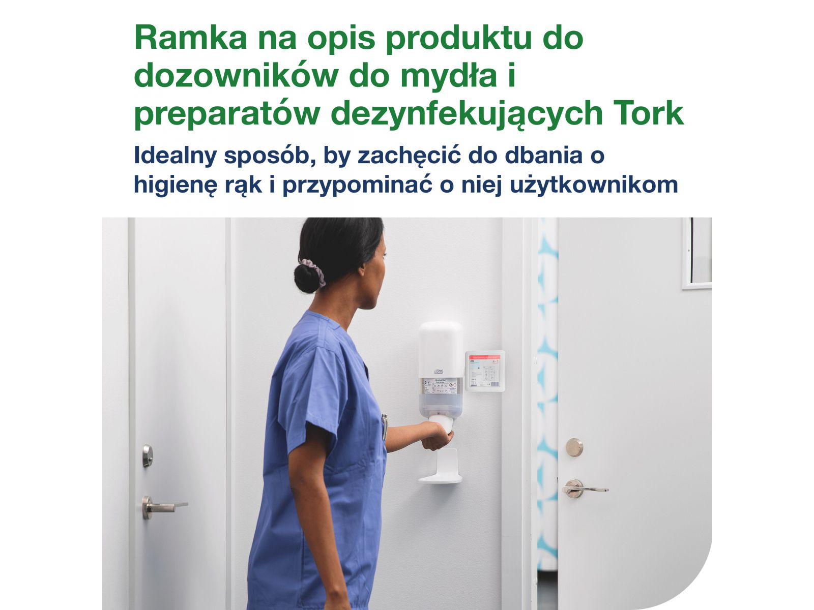 Panel informacyjny do dozownika TORK 511170 Biały